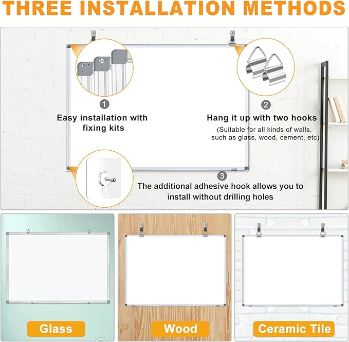 H-Qprobd White Board Dry Erase Whiteboard - Image 3
