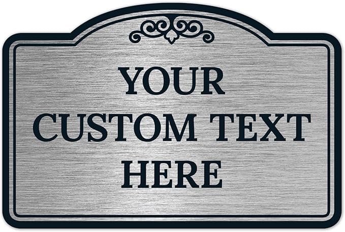 Custom Decorative Sign, Personalized Metal Sign by SigoSigns