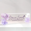 Personalized Name Plate for Desk, Custom Desk Name Plate, Acrylic Name Plate by EOBIBIFUN