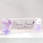 Personalized Name Plate for Desk, Custom Desk Name Plate, Acrylic Name Plate by EOBIBIFUN