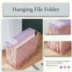 Fei Bi Hanging File Organizer, File Organizer, File Box, Rose Gold File Box - Image 5