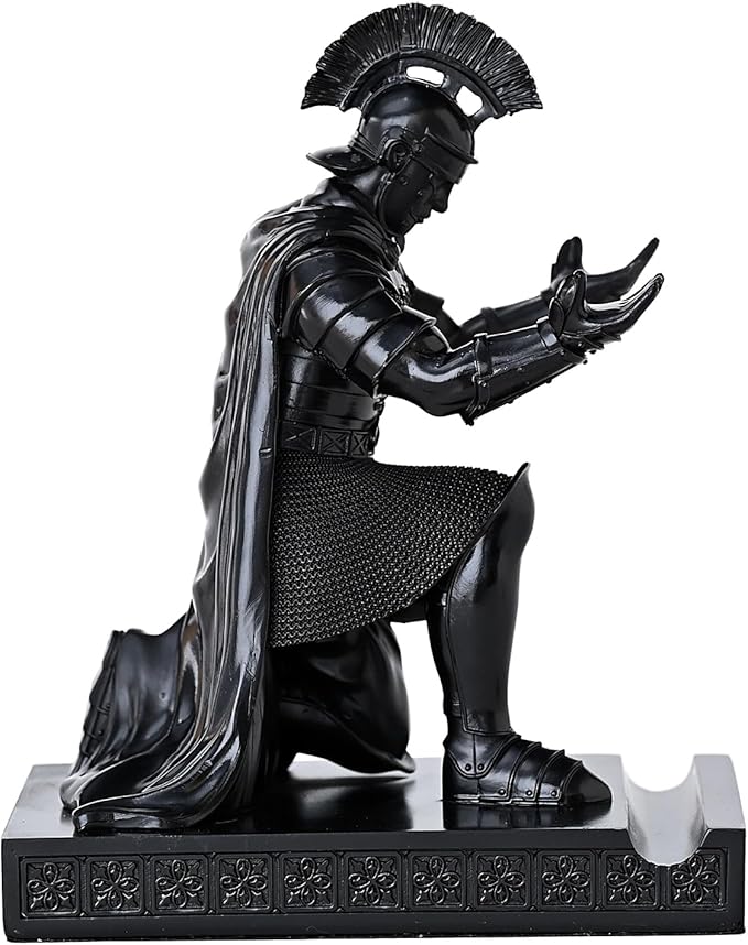 CYXStar Roman Praetorian Prefect Warrior Knight Pen Holder Desk Ornament Resin - Image 7