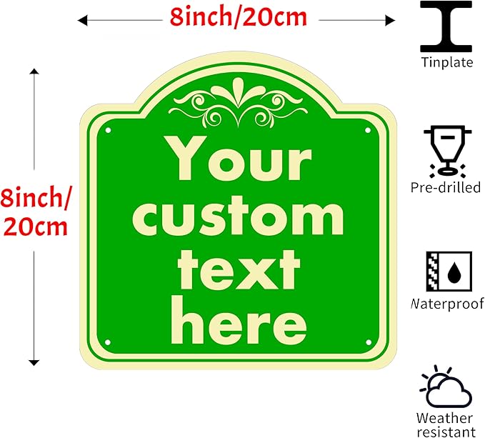 personalized metal sign, Custom Indoor/Outdoor Decorative Sign，Aluminum - Image 2