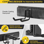 uup 48" garage tool organizer wall mount, 440lbs, side view