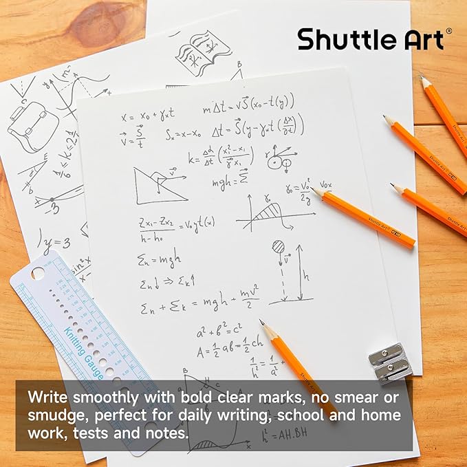 Shuttle Art 360 Pack #2 HB Golf Pencils, Wood-cased 3.5” Mini Pencils Bulk - Image 4