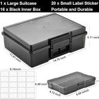 Haundry Photo Storage Box with 16 Inner 4" x 6" Photo Case, Portable Storage - Image 2