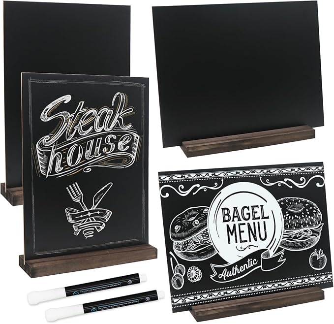 GUKBIAY Tabletop Chalkboard Sign - Image 3