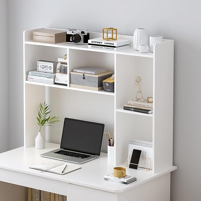 OSCHF Wooden Desktop Hutch Bookshelf - Image 2