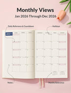 SUNEE 2026 Daily Planner A5 Hardcover – Hourly Schedule Organizer - Image 3