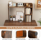 Tangkula Desktop Bookshelf, Countertop Storage Hutch - Image 5