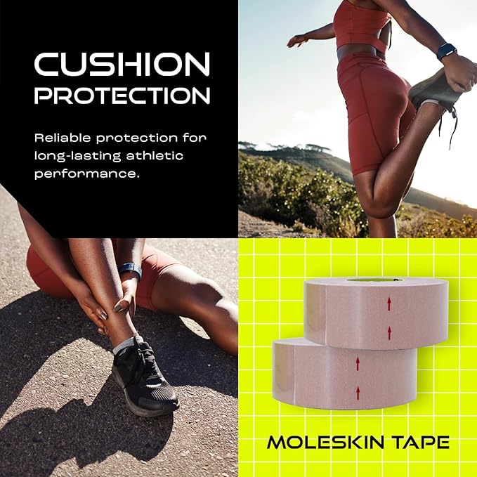 Pebbos Moleskin Tape – 1in x 16ft – Anti-Friction Cushioning Tape | - Image 4
