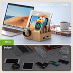 Pezin & Hulin Bamboo Charging Stations, Cell Phone Organizer - Image 5