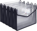 Plastic File Folders, Waterproof Transparent Expandable File Organiser by iMissiu