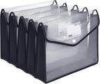 Plastic File Folders, Waterproof Transparent Expandable File Organiser by iMissiu