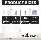 Nisorpa Desk Divider Privacy Panels Acrylic Partitions - Image 2