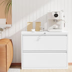 INTERGREAT Lateral File Cabinet 2 Drawer, Locking File Cabinet - Image 7