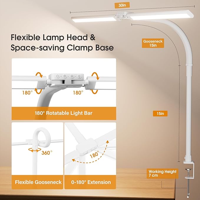 SIBRILLE LED Desk Lamp for Home Office - Image 4