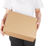 PHAREGE 13x10x3 inch Shipping Boxes Bulk 25 Pack Brown, Tab Lock Tuck Top - Image 4
