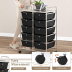 GOFLAME 10-Drawer Rolling Storage Cart, Art Craft Storage Organizer on Wheels - Image 5