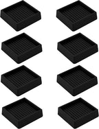 2.5X2.5 Rubber Caster Cups, Non Slip Furniture Pads, Anti-Slip Gripper by VOCOMO