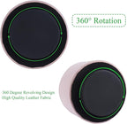 Hennaja Round Leather Art Supply Organizer, Remote Control Holder, 360 Degree - Image 4