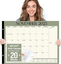 Forvencer 22" x 17" Large Desk Calendar 2026, 20 Months Calendar Runs from by Forvencer