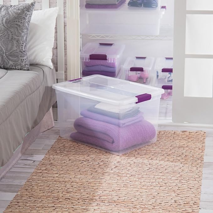 Sterilite 6-Pack Plastic Storage Bin w/ Latch Lid, 66 Qt - Image 4