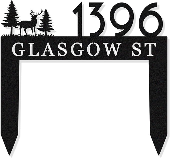 Personalized Metal Address Sign by HYTSIGN