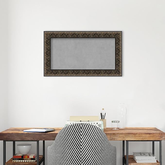 Amanti Art Black Framed Magnetic Board 17x29 Small Vision Board - Image 5