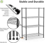 M MZG 1000 lbs Storage Shelving Steel Heavy Duty 4-Tier Utility Shelving Unit - Image 4