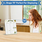 Acrylic Sign Holder 4x6 Inches, 16 Pack Clear Plastic Table Flyer Display Stand - Image 4
