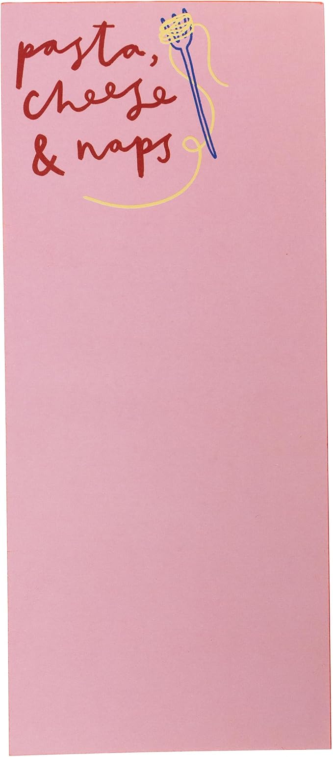Graphique Pasta & Naps Magnetic Notepad, 100 Tear-Away Sheets by GraphiquedeFrance