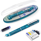 WRITECH Clictek Fountain Pen Set: Retractable Style Blue Ink Medium Nib by WRITECH