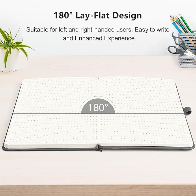 RETTACY Bullet Dotted Journal Notebook, 320 Numbered Pages, A5 Medium Size - Image 6