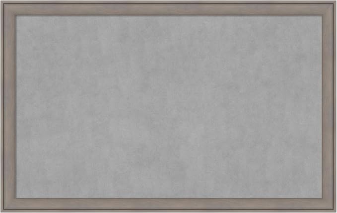 Amanti Art Grey Framed Magnetic Board 27x43 Large Vision Board by AmantiArt