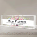 Personalized Name Plate for Desk, Custom Desk Name Plate, Acrylic Name Plate by EOBIBIFUN