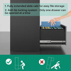 Letaya 4 Drawer Lateral Metal Filing Cabinet - Image 4