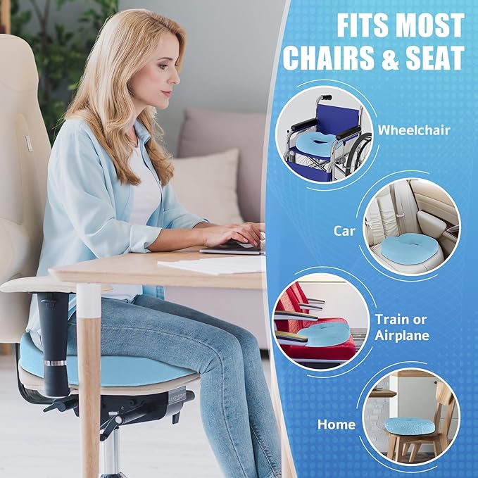 BlissTrends Donut Pillow Seat Cushion, Donut Chair Cushions - Image 6