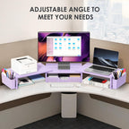 opnice desk organizers and accessories, dual monitor stand, package contents