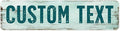 Custom Sign, Custom Street Sign, 11 Font Colors, 13 Font Styles, 4 Hole Options by MySignCenter