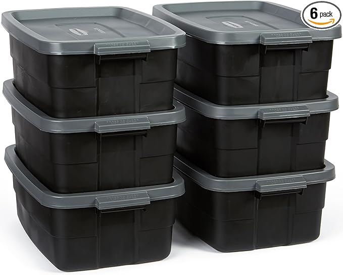 Rubbermaid 6-Pack Totes for Storage by Rubbermaid