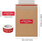Neehows 100 Pack 5x6.9" Rigid Mailers Cardboard Envelopes, 400GSM Kraft Photo - Image 4