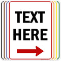 Custom Arrow, Custom Directional Sign, Right Arrow, 18x24 Inches, 55 mil thick