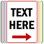 Custom Arrow, Custom Directional Sign, Right Arrow, 18x24 Inches, 55 mil thick