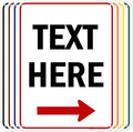 Custom Arrow, Custom Directional Sign, Right Arrow, 18x24 Inches, 55 mil thick by MySignCenter