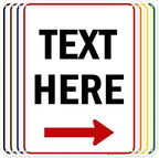 Custom Arrow, Custom Directional Sign, Right Arrow, 18x24 Inches, 55 mil thick by MySignCenter