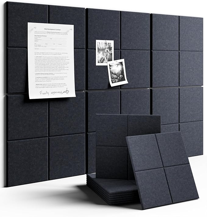 Large Felt Bulletin Board 36"x24", Cork Board Alternative by FLUXYNARA