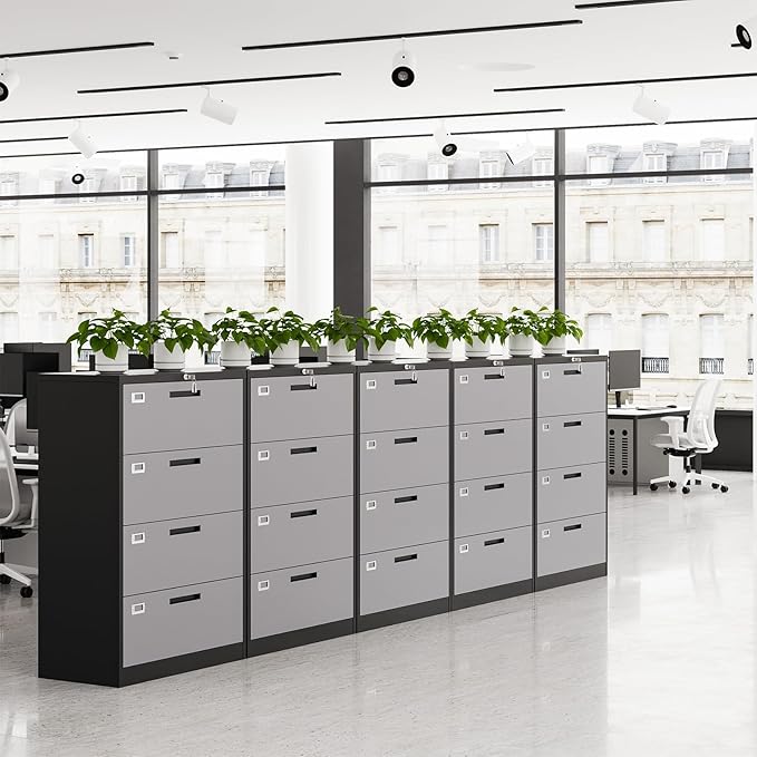 MIIIKO 4 Drawer Lateral Filing Cabinet - Image 2
