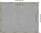 Amanti Art Silver Framed Magnetic Board 34x42 X-Large Vision Board - Image 3