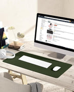 YSAGi Non-Slip Leather Desk Pad, Waterproof Laptop Computer Desk Keyboard Mat - Image 6